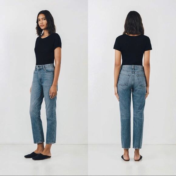 Alexander Wang Denim - Alexander Wang Denim Cult Jeans Mid Rise Straight Leg Blue Medium Wash size 24